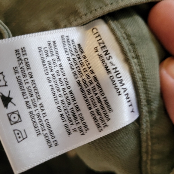 Citizens Of Humanity, Green Cargo Pants, SIZE 27 - Picture 11 of 11